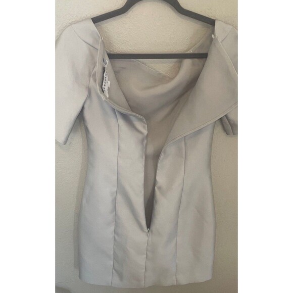 Keepsake The Label Stand Still Mini Dress Silver Size S Formal Wedding Party - Picture 7 of 11